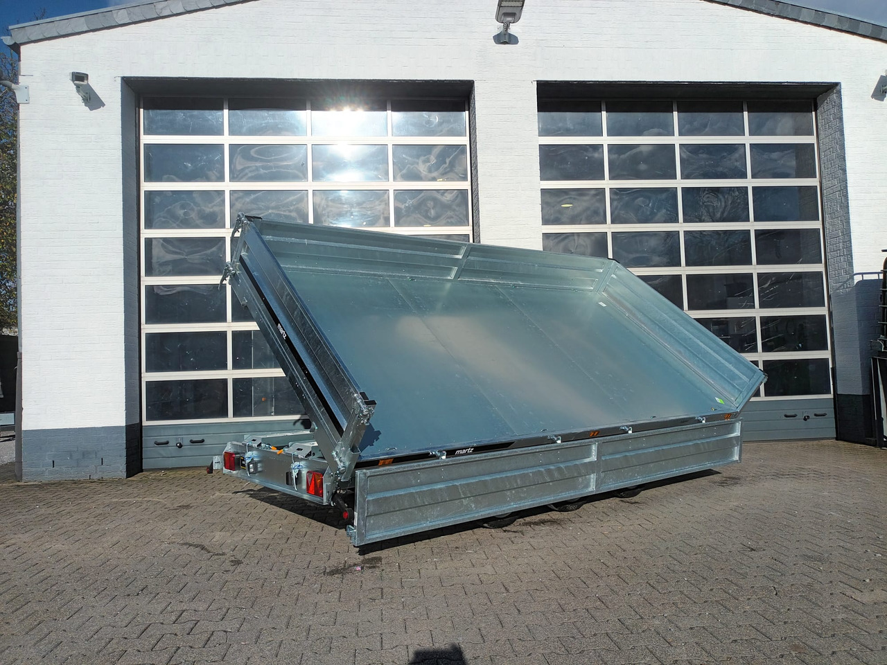 Martz Kipper 400/3 406x200x40cm Profi Stahl Elektro + NHP Rampen Stützen Pendel Tridem 13" 3500kg - Plant trailer: picture 2 Martz Kipper 400/3 406x200x40cm Profi Stahl Elektro + NHP Rampen Stützen Pendel Tridem 13" 3500kg - Plant trailer: picture 2