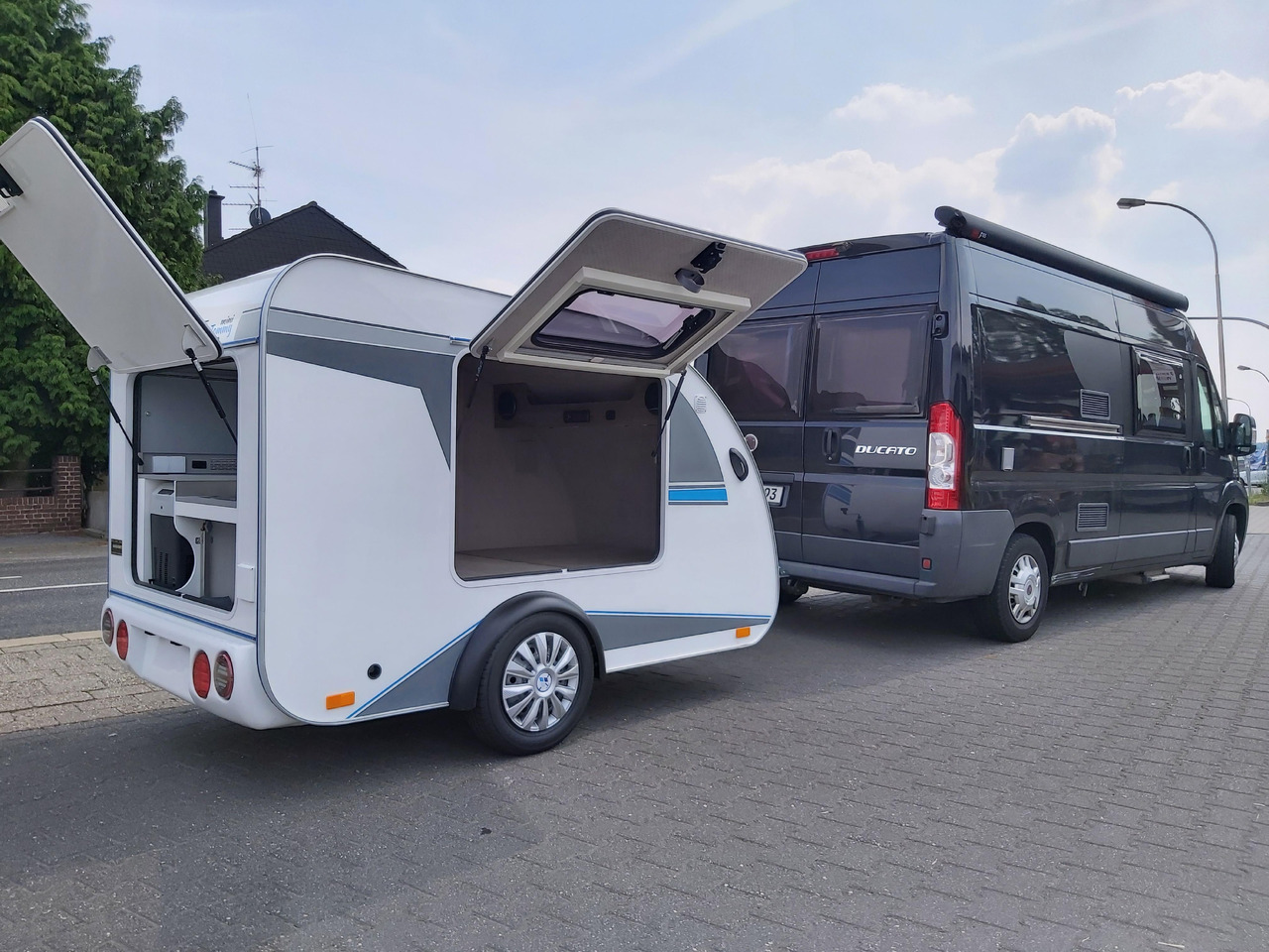 Caravan Mini Camper Mini Tommy TMC25 Basic V1 252x140x121cm Küche 100km/H 750kg ohne Bremse Winter Aktion: picture 17