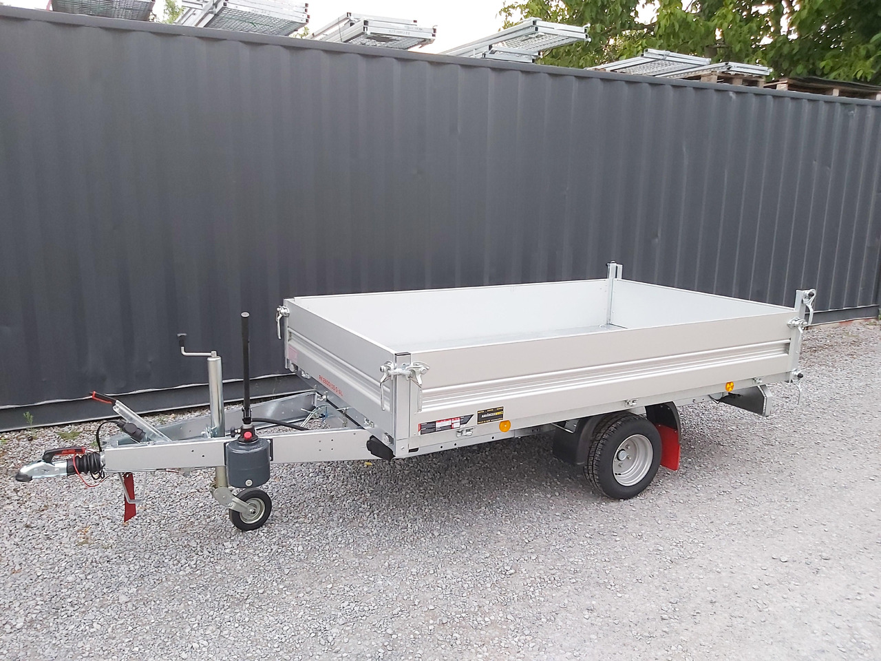 Tipper trailer Pongratz Kipper RK 2600/15 G-AL 260x151x36cm Stahlboden Pendelklappe 10" 1500kg Aktion: picture 9