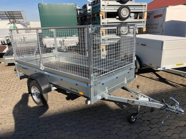 Brenderup Tieflader 2270SUB750 Stahl, 0,75 to. 2700x1300x270mm mit Laubgitter 80 cm - Car trailer: picture 1 Brenderup Tieflader 2270SUB750 Stahl, 0,75 to. 2700x1300x270mm mit Laubgitter 80 cm - Car trailer: picture 1