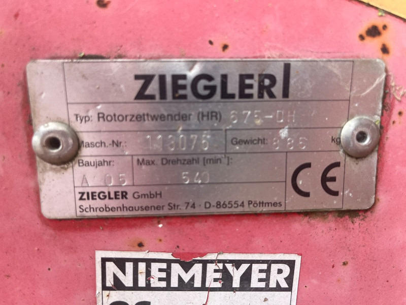 ZIEGLER 675-DH - Tedder/ Rake: picture 5 ZIEGLER 675-DH - Tedder/ Rake: picture 5
