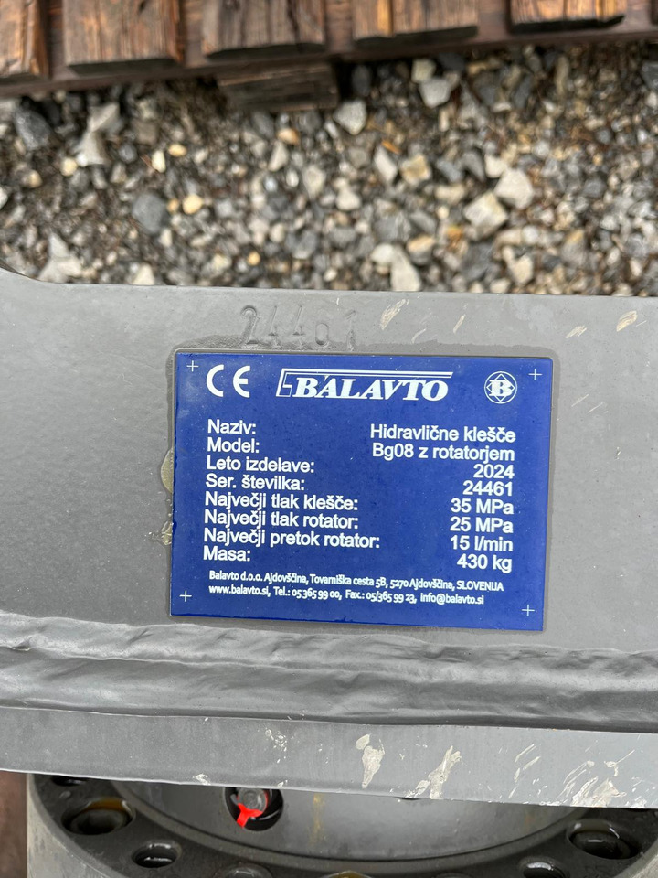 New Grapple for Excavator Balavto stone grapple BG08 with rotator: picture 8
