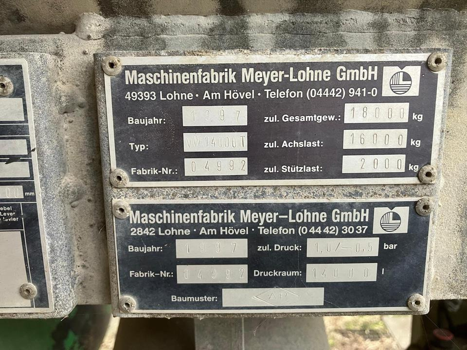 Güllefass Güllewagen Meyer-Lohne 14000l 18m Schleppschlauch - Slurry tanker: picture 3 Güllefass Güllewagen Meyer-Lohne 14000l 18m Schleppschlauch - Slurry tanker: picture 3