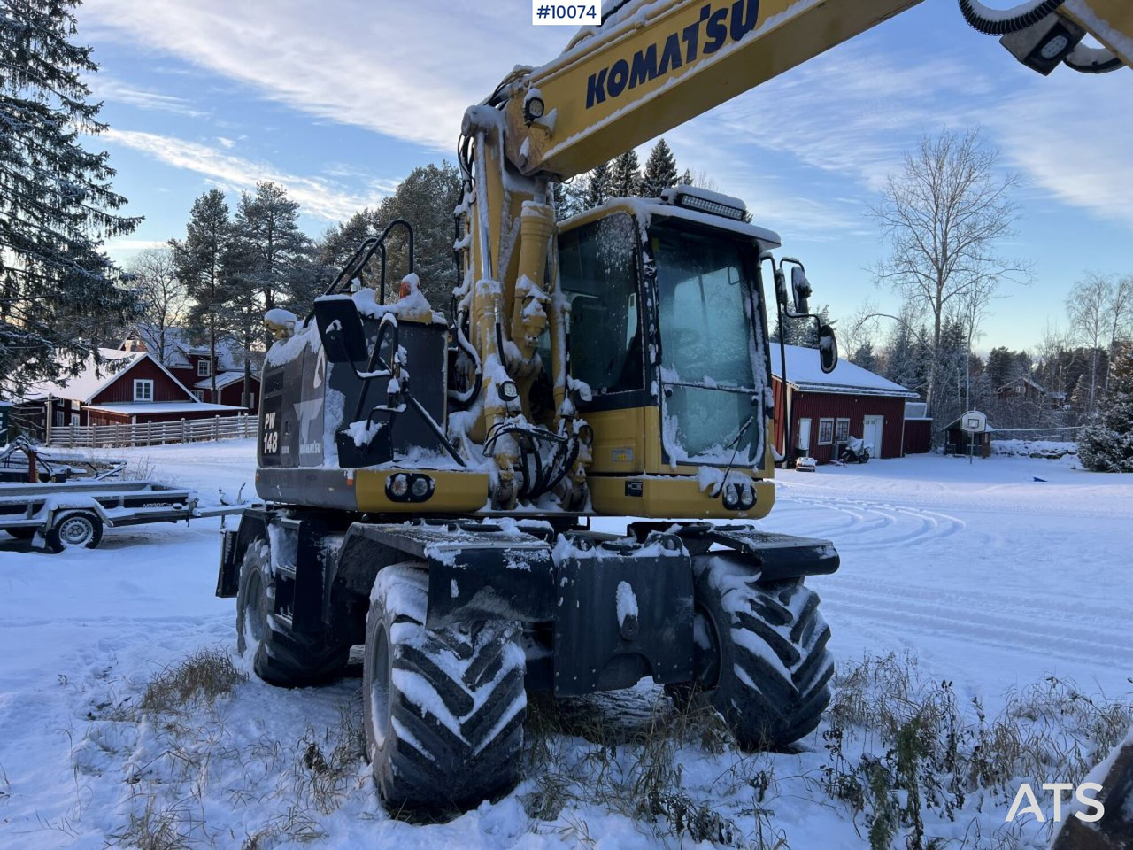 Komatsu PW148 Wheeled excavator with rotor and buckets - Wheel excavator: picture 4 Komatsu PW148 Wheeled excavator with rotor and buckets - Wheel excavator: picture 4