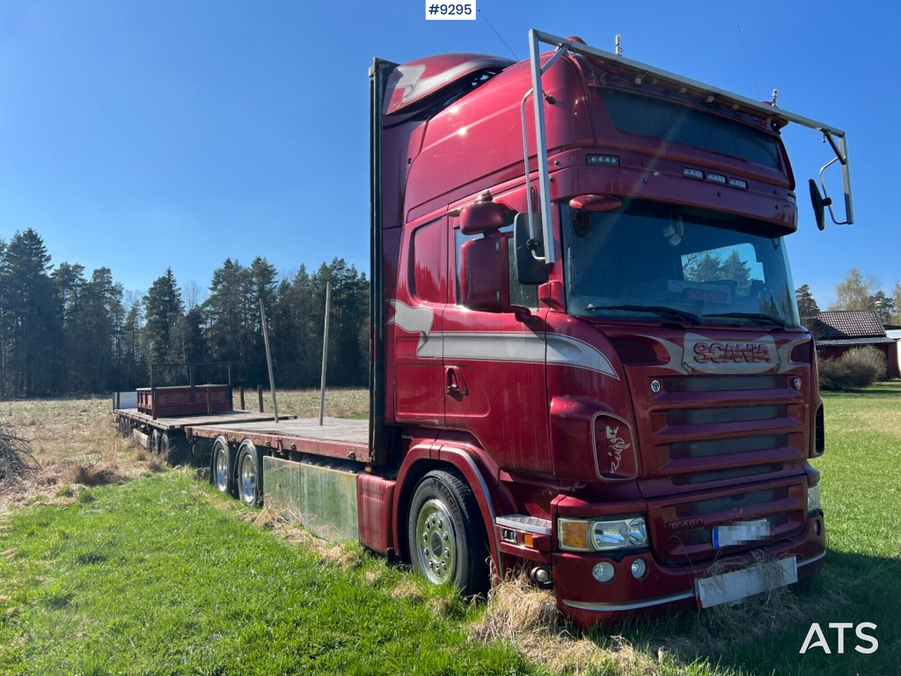 SCANIA R480 LB with flatbed, trailer and dolly REP. OBJECT - Dropside/ Flatbed truck: picture 2 SCANIA R480 LB with flatbed, trailer and dolly REP. OBJECT - Dropside/ Flatbed truck: picture 2