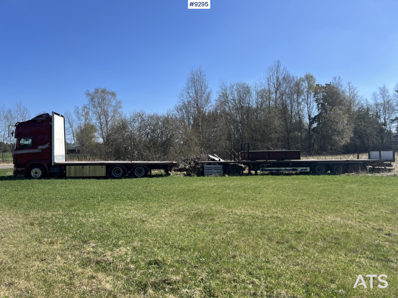 SCANIA R480 LB with flatbed, trailer and dolly REP. OBJECT - Dropside/ Flatbed truck: picture 5 SCANIA R480 LB with flatbed, trailer and dolly REP. OBJECT - Dropside/ Flatbed truck: picture 5