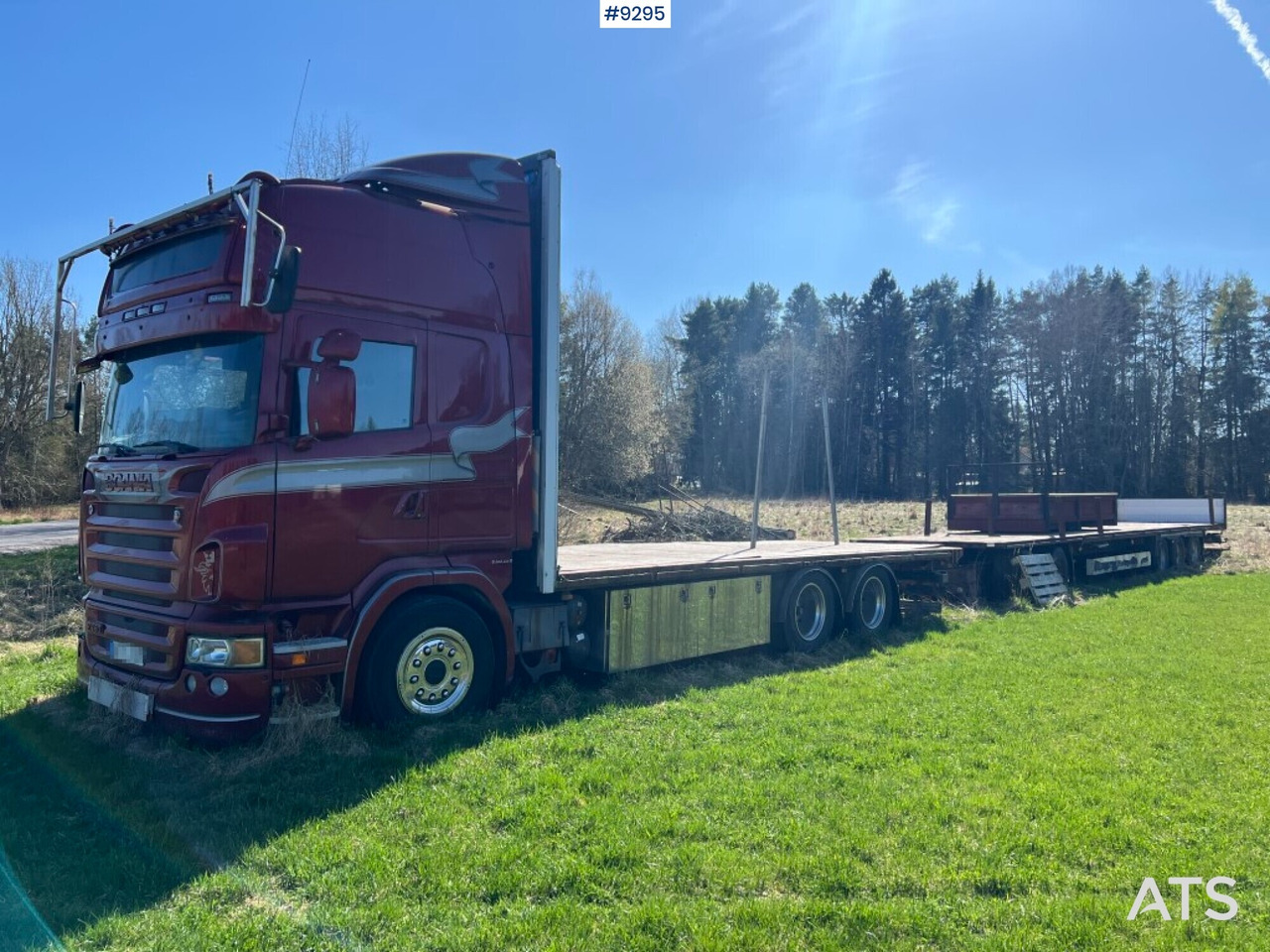 SCANIA R480 LB with flatbed, trailer and dolly REP. OBJECT - Dropside/ Flatbed truck: picture 1 SCANIA R480 LB with flatbed, trailer and dolly REP. OBJECT - Dropside/ Flatbed truck: picture 1