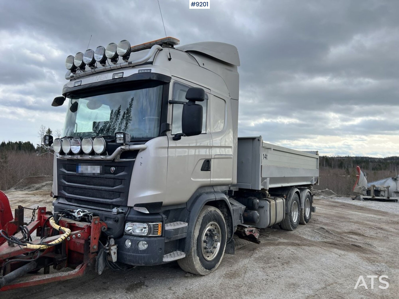 Tipper Scania R520 Tipper truck with plow equipment and underbite: picture 11