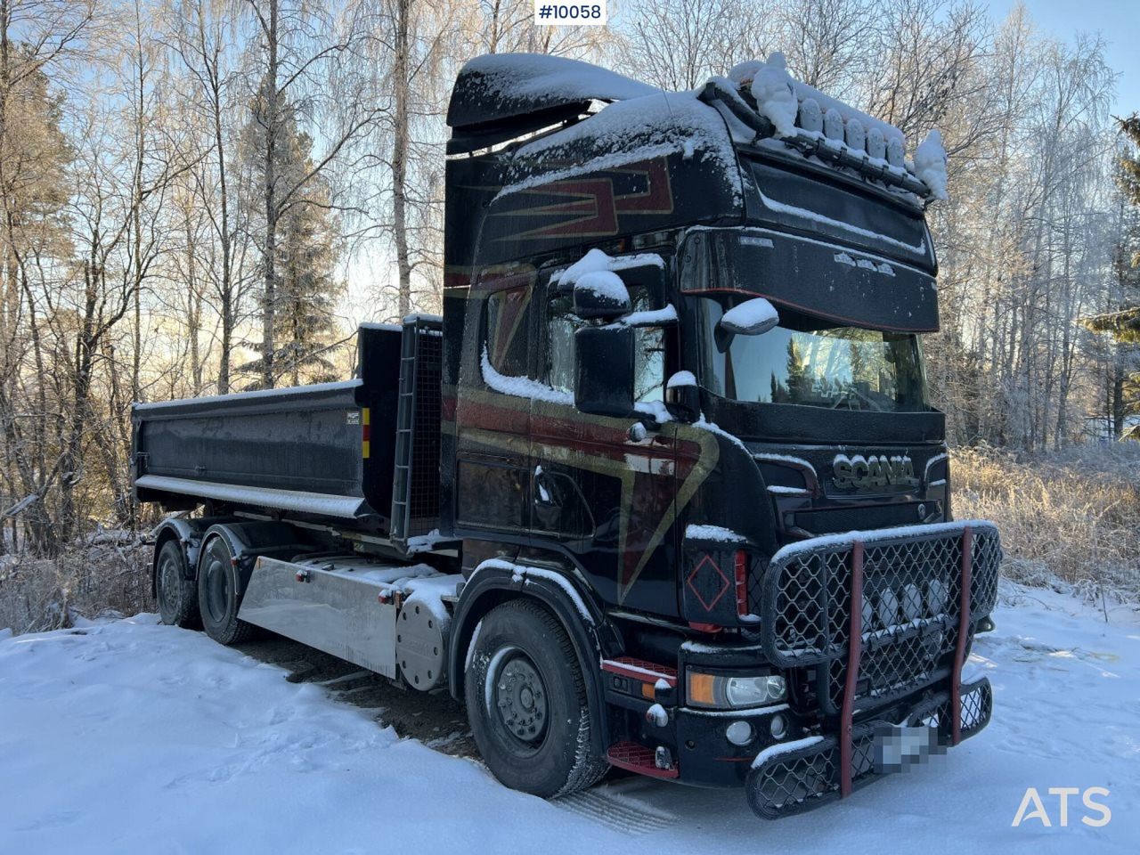 Scania R730 Hooklift truck with double flatbed - Hook lift truck: picture 1 Scania R730 Hooklift truck with double flatbed - Hook lift truck: picture 1