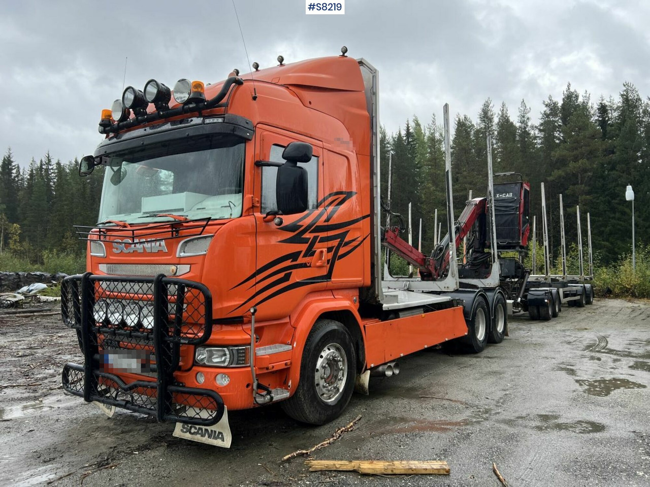 Scania R730 Timber truck with wagon and crane - Timber truck: picture 1 Scania R730 Timber truck with wagon and crane - Timber truck: picture 1