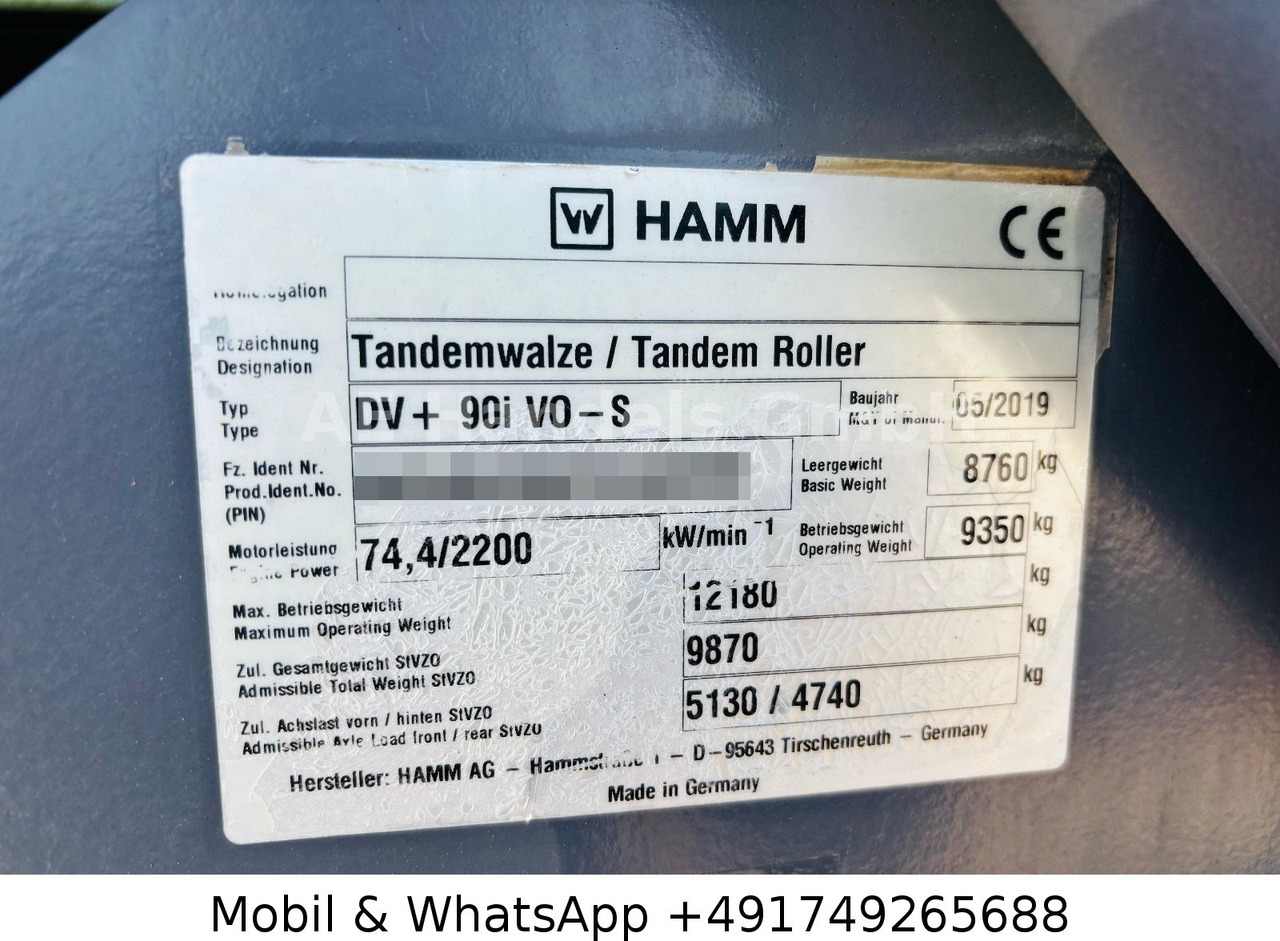 Leasing of  Hamm DV+ 90i VO-S Tandemwalze *Streuer/Schneider Hamm DV+ 90i VO-S Tandemwalze *Streuer/Schneider: picture 12