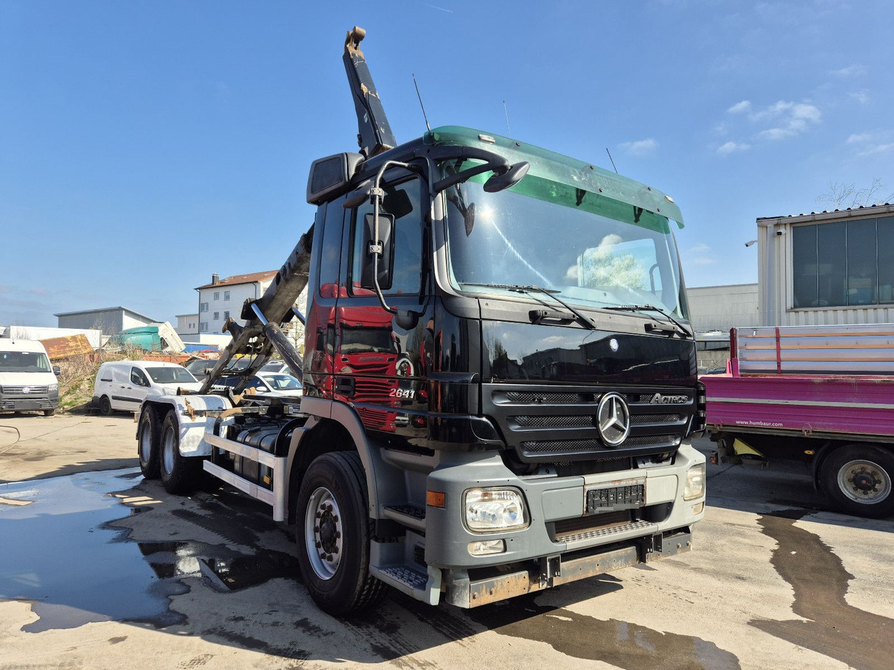 Hook lift truck Mercedes-Benz Actros MP2 2641 M BL 6x4*MEILLER-RK-20.67/Analog: picture 1