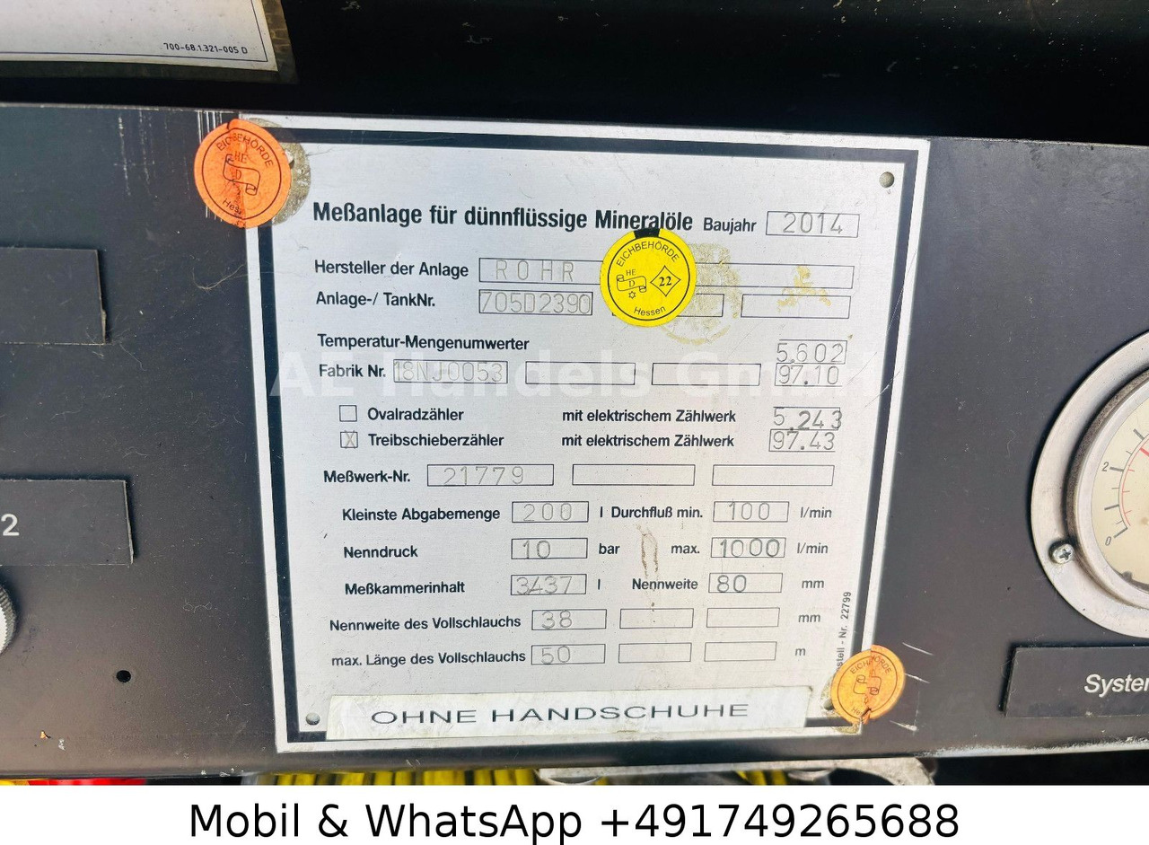 Tank truck Scania R440 Rohr  *Retarder/Oben-Unten/2-Kammern/14m³: picture 26