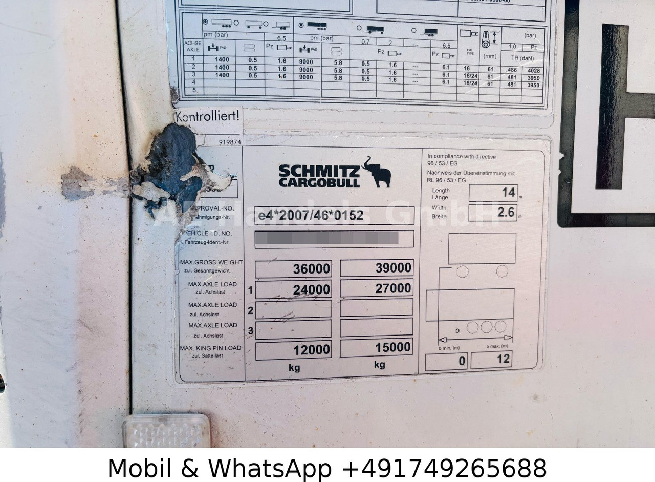 New Refrigerator semi-trailer Schmitz Cargobull SKO 24/13.4 FP60 Cool *Carrier-Vector-1950/+-30°: picture 16 New Refrigerator semi-trailer Schmitz Cargobull SKO 24/13.4 FP60 Cool *Carrier-Vector-1950/+-30°: picture 16