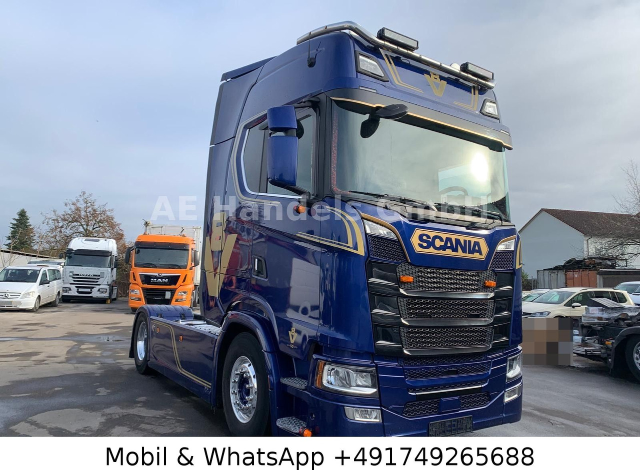 Tractor unit Scania S520 V8 HighLine LL *Retarder/2xTank/Alcoa/Leder: picture 1