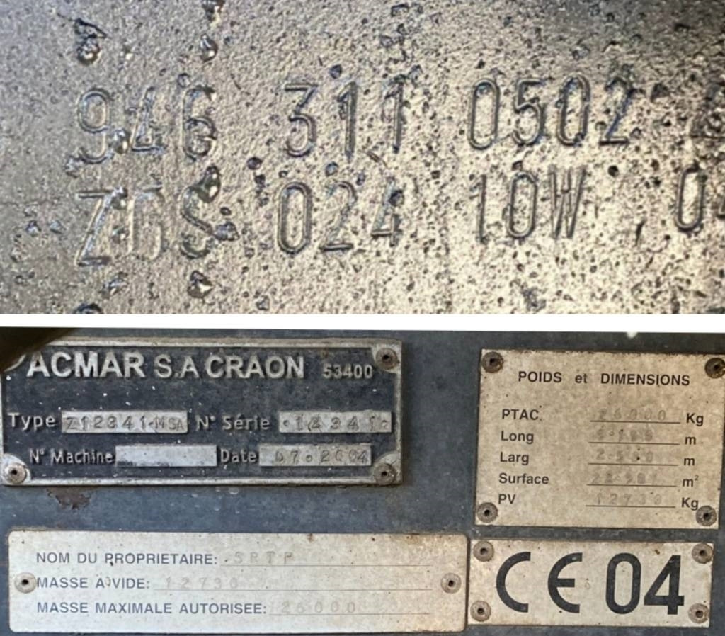 Tank truck Mercedes-Benz ACTROS Mp2 2536/6x2 BVM -ACMAR CRAON Z12341: picture 7 Tank truck Mercedes-Benz ACTROS Mp2 2536/6x2 BVM -ACMAR CRAON Z12341: picture 7