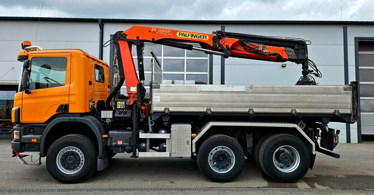 Scania P114 380 6x4-4 Palfinger PK12502 Kran Funk - Tipper, Crane truck: picture 3 Scania P114 380 6x4-4 Palfinger PK12502 Kran Funk - Tipper, Crane truck: picture 3