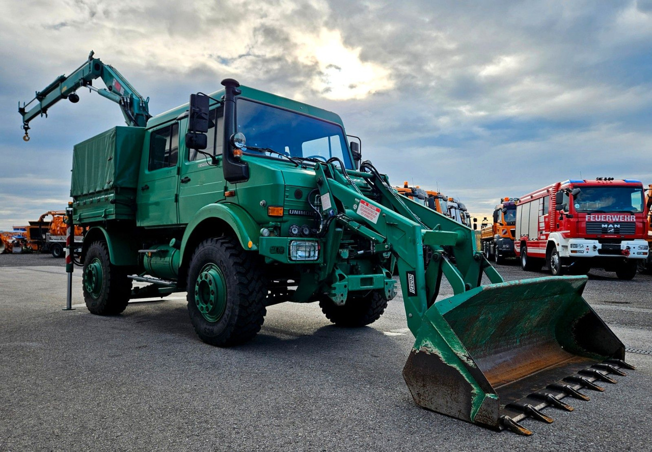 Unimog U2150 Doka HIAB 105 Kran Winde Frontlader - Truck, Crane truck: picture 5 Unimog U2150 Doka HIAB 105 Kran Winde Frontlader - Truck, Crane truck: picture 5