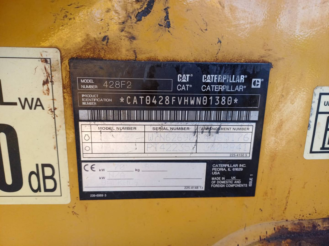 CAT 428F2 - Backhoe loader: picture 5 CAT 428F2 - Backhoe loader: picture 5