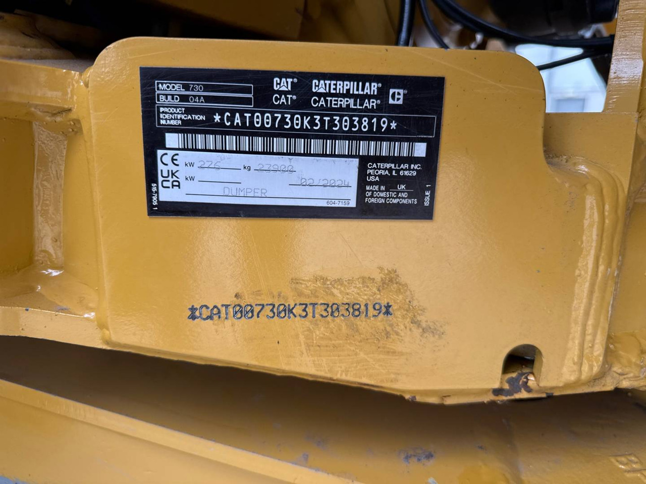 Articulated dumper CAT 730: picture 7