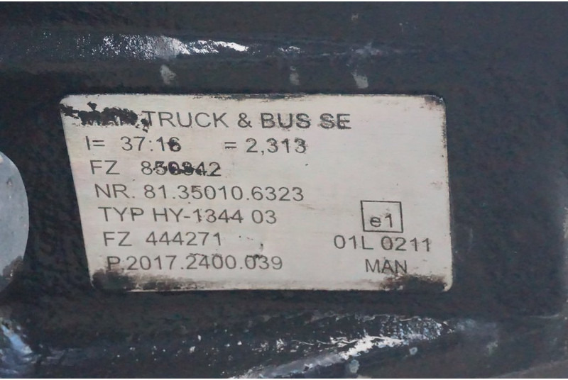 MAN HY-1344-03 37/16 I=2.31 - Rear axle for Truck: picture 4 MAN HY-1344-03 37/16 I=2.31 - Rear axle for Truck: picture 4