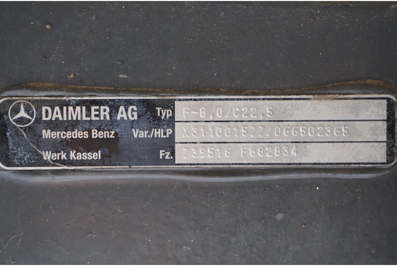 Mercedes-Benz F-8/C22.5 RECHT - Front axle for Truck: picture 2 Mercedes-Benz F-8/C22.5 RECHT - Front axle for Truck: picture 2