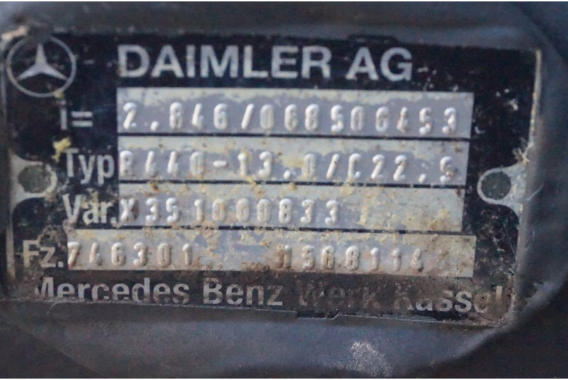 Mercedes-Benz R440-13A/C22.5 47/18 I=2.611 - Rear axle for Truck: picture 3 Mercedes-Benz R440-13A/C22.5 47/18 I=2.611 - Rear axle for Truck: picture 3