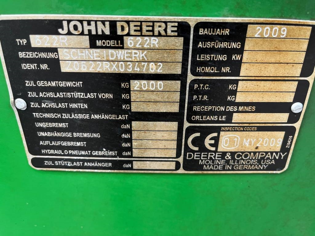 John Deere 622R Skärbord / Header 22 fot till JD T550 i - Harvester attachment: picture 4 John Deere 622R Skärbord / Header 22 fot till JD T550 i - Harvester attachment: picture 4
