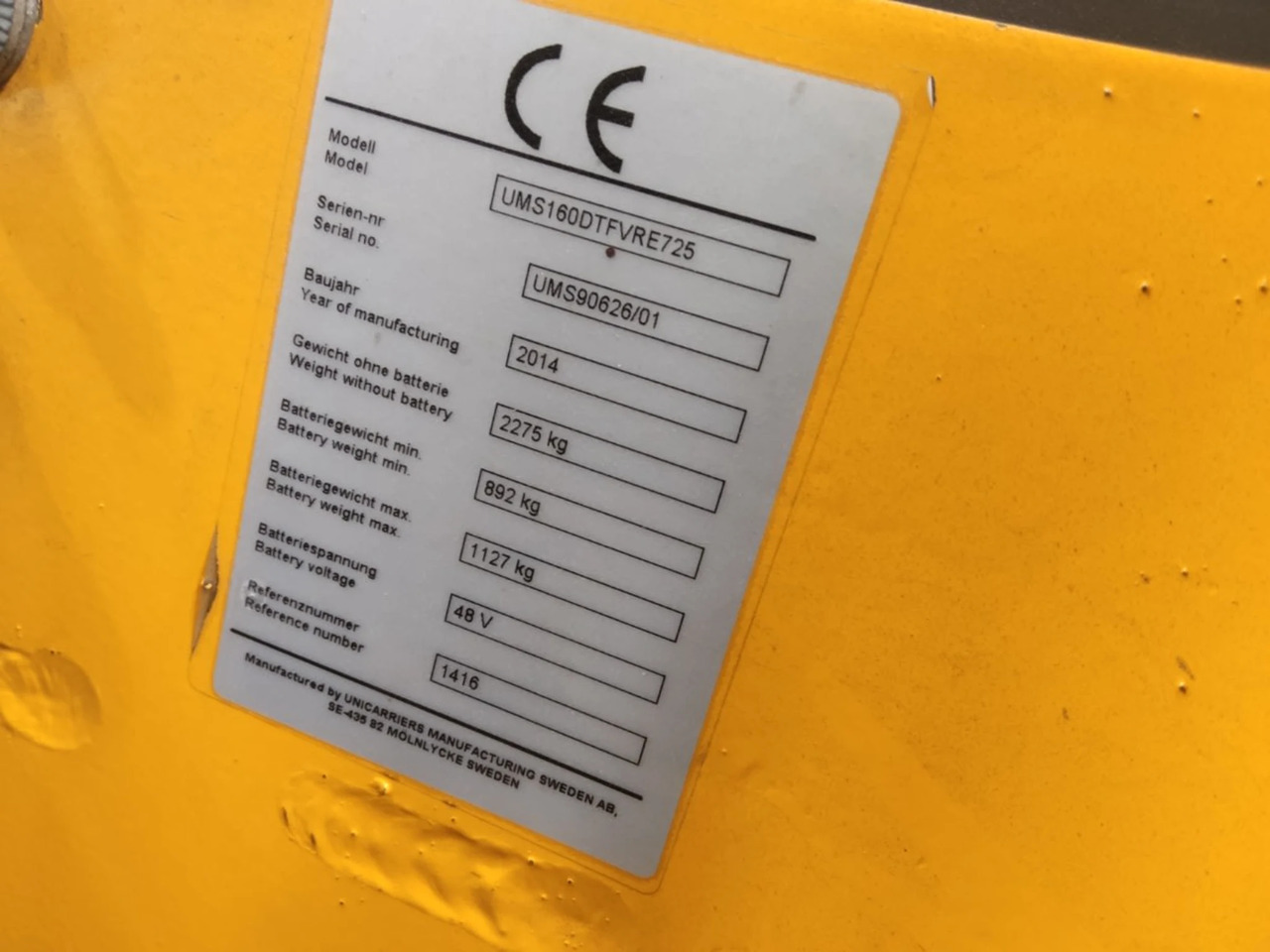 Atlet UMS90626/01 - Reach truck: picture 5 Atlet UMS90626/01 - Reach truck: picture 5