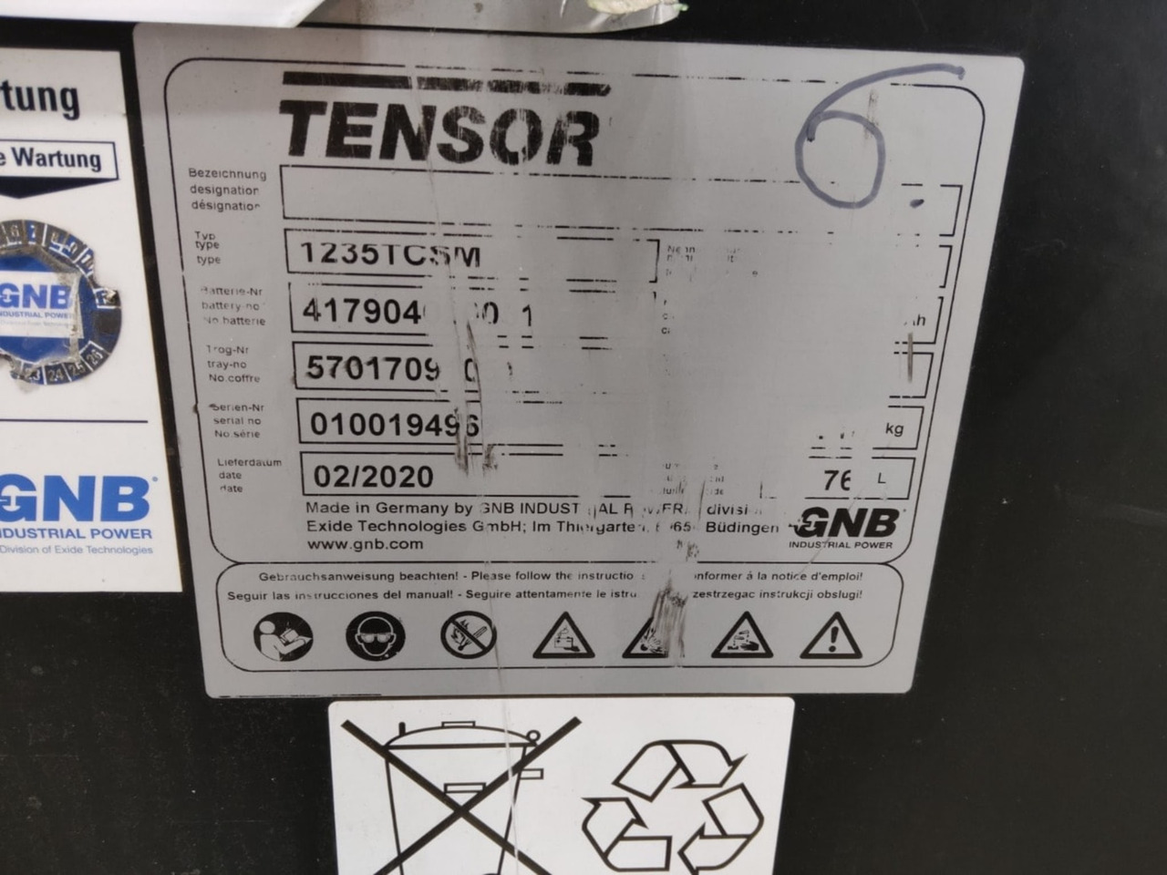 GNB Battery 48V 640Ah - Battery for Material handling equipment: picture 2 GNB Battery 48V 640Ah - Battery for Material handling equipment: picture 2