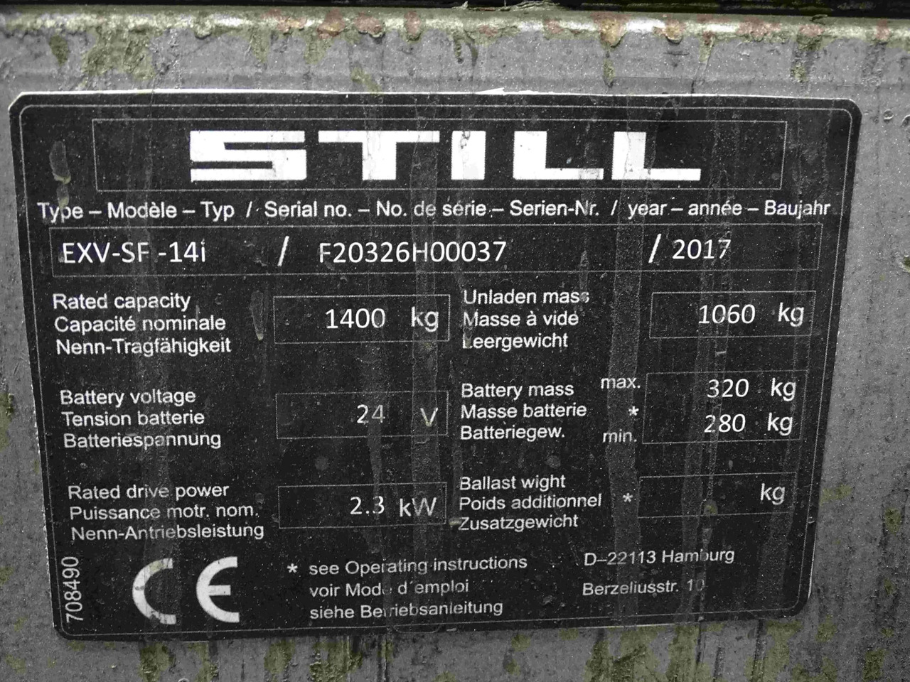 STILL EXV-SF14I - Stacker: picture 2 STILL EXV-SF14I - Stacker: picture 2