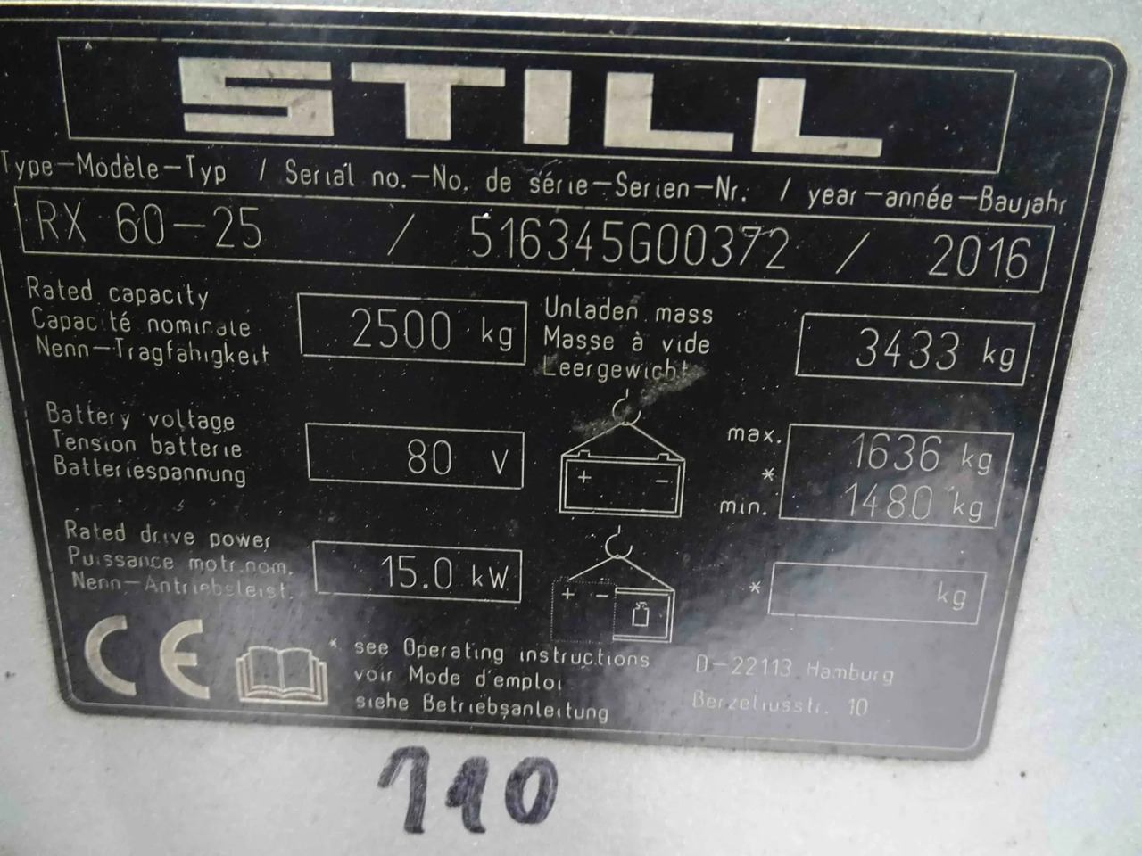 STILL RX60-25 - Electric forklift: picture 2 STILL RX60-25 - Electric forklift: picture 2