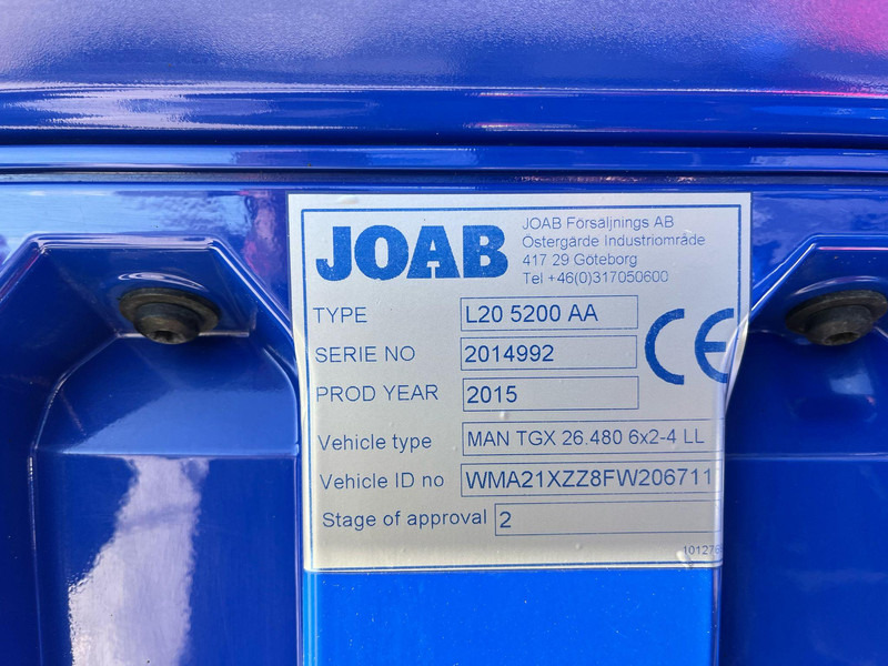Leasing of MAN TGX 26.480 6x2*4 JOAB L 20 ton / L=5200 mm / H=1570 mm MAN TGX 26.480 6x2*4 JOAB L 20 ton / L=5200 mm / H=1570 mm: picture 14