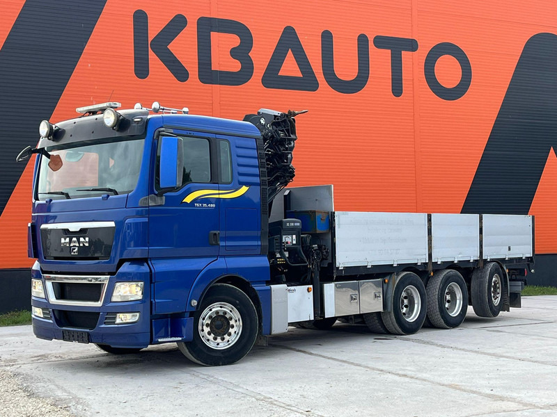 MAN TGX 35.480 8x4*4 HIAB 288E-7 / PLATFORM L=6397 mm - Dropside/ Flatbed truck, Crane truck: picture 2 MAN TGX 35.480 8x4*4 HIAB 288E-7 / PLATFORM L=6397 mm - Dropside/ Flatbed truck, Crane truck: picture 2