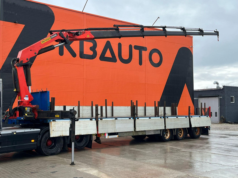 Nordic TRAILER S345 PALFINGER PK23002 / PLATFORM L=12324 mm - Dropside/ Flatbed semi-trailer: picture 1 Nordic TRAILER S345 PALFINGER PK23002 / PLATFORM L=12324 mm - Dropside/ Flatbed semi-trailer: picture 1