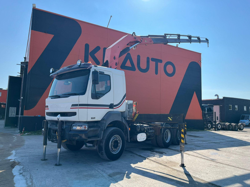 Renault 420 DCI 6x4 PK 32080 / FULL STEEL - Dropside/ Flatbed truck, Crane truck: picture 1 Renault 420 DCI 6x4 PK 32080 / FULL STEEL - Dropside/ Flatbed truck, Crane truck: picture 1