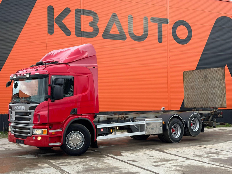 Scania P 440 6x2 FOR SALE AS CHASSIS / RETARDER / CHASSIS L=7741 mm - Cab chassis truck: picture 1 Scania P 440 6x2 FOR SALE AS CHASSIS / RETARDER / CHASSIS L=7741 mm - Cab chassis truck: picture 1