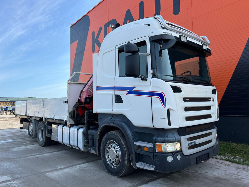 Scania R 440 6x2*4 FASSI F260XP / PLATFORM L=6760 mm - Dropside/ Flatbed truck, Crane truck: picture 4 Scania R 440 6x2*4 FASSI F260XP / PLATFORM L=6760 mm - Dropside/ Flatbed truck, Crane truck: picture 4