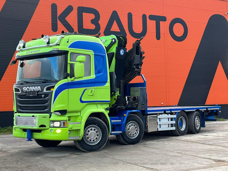 Scania R 520 8x2*6 EFFER 685/6S / WINCH / JIB CONNECTION / PLATFORM L=6423 mm - Dropside/ Flatbed truck, Crane truck: picture 2 Scania R 520 8x2*6 EFFER 685/6S / WINCH / JIB CONNECTION / PLATFORM L=6423 mm - Dropside/ Flatbed truck, Crane truck: picture 2