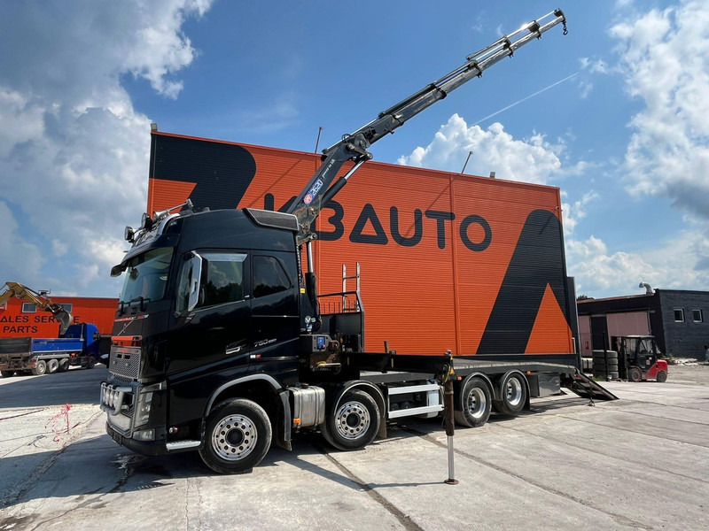 Volvo FH 16 750 8x4 HMF2620K-5 / WINCH / PLATFORM L=7100 mm - Autotransporter truck: picture 1 Volvo FH 16 750 8x4 HMF2620K-5 / WINCH / PLATFORM L=7100 mm - Autotransporter truck: picture 1