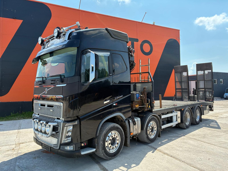 Volvo FH 16 750 8x4 HMF2620K-5 / WINCH / PLATFORM L=7100 mm - Autotransporter truck: picture 2 Volvo FH 16 750 8x4 HMF2620K-5 / WINCH / PLATFORM L=7100 mm - Autotransporter truck: picture 2