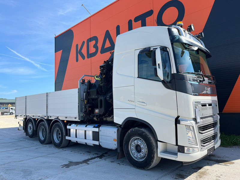 Volvo FH 500 8x4*4 HIAB 408E-6 + JIB / PLATFORM L=6434 mm - Dropside/ Flatbed truck, Crane truck: picture 4 Volvo FH 500 8x4*4 HIAB 408E-6 + JIB / PLATFORM L=6434 mm - Dropside/ Flatbed truck, Crane truck: picture 4