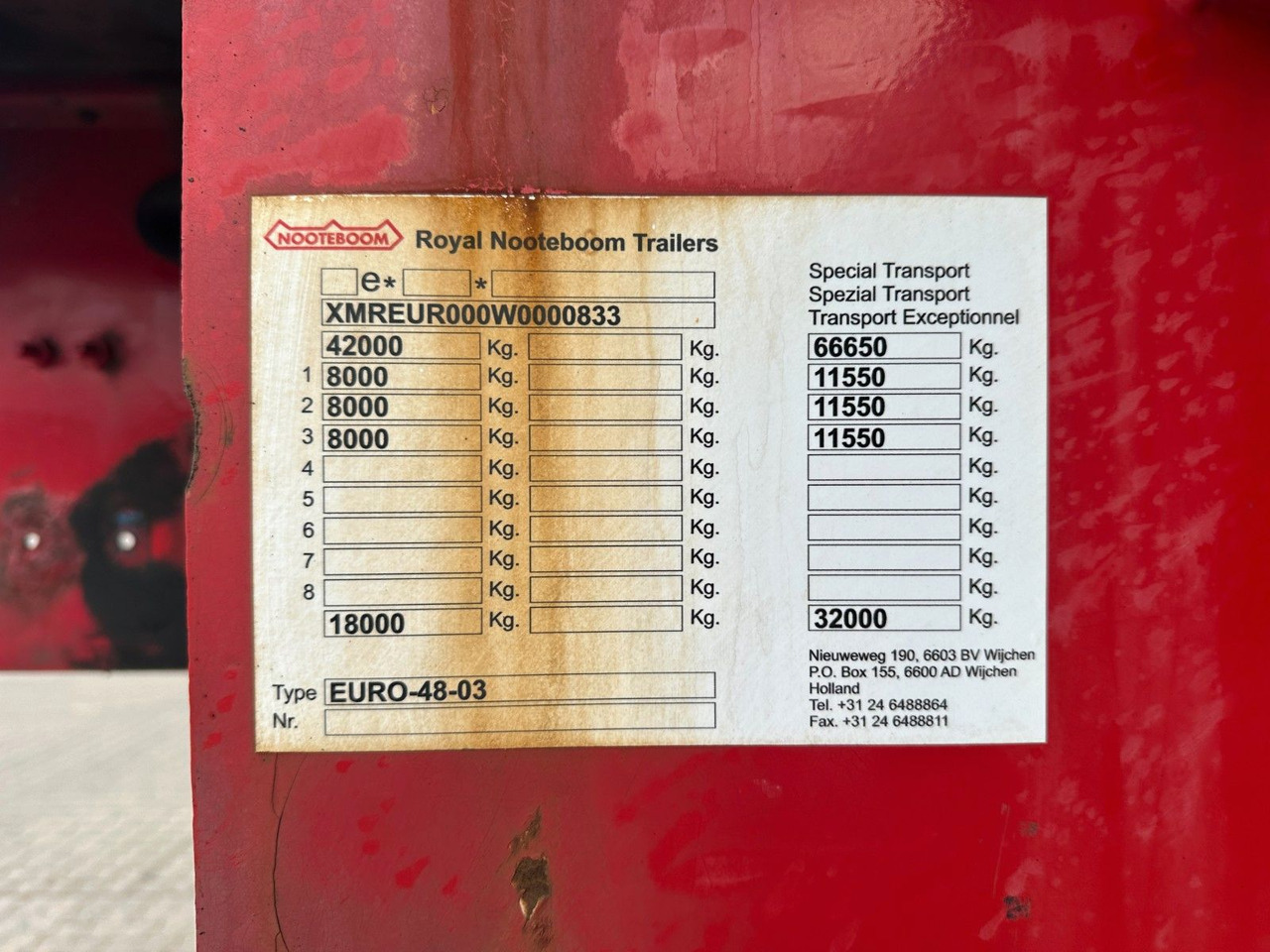 Nooteboom 3 achs tiefbett / Kesselbrücke - Low loader semi-trailer: picture 4 Nooteboom 3 achs tiefbett / Kesselbrücke - Low loader semi-trailer: picture 4
