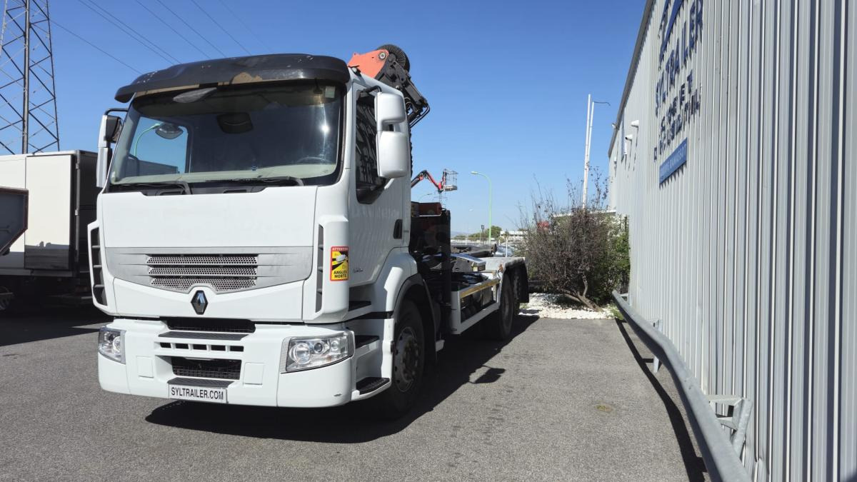 Renault Premium avec grue PALFINGER PK 18000 - Hook lift truck, Crane truck: picture 5 Renault Premium avec grue PALFINGER PK 18000 - Hook lift truck, Crane truck: picture 5