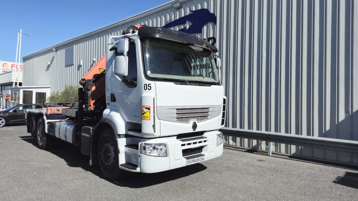 Renault Premium avec grue PALFINGER PK 18000 - Hook lift truck, Crane truck: picture 4 Renault Premium avec grue PALFINGER PK 18000 - Hook lift truck, Crane truck: picture 4
