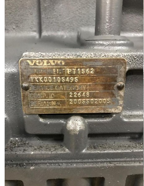 Volvo Versnellingsbak PT1562 oem 22648 - Gearbox for Articulated dumper: picture 2 Volvo Versnellingsbak PT1562 oem 22648 - Gearbox for Articulated dumper: picture 2