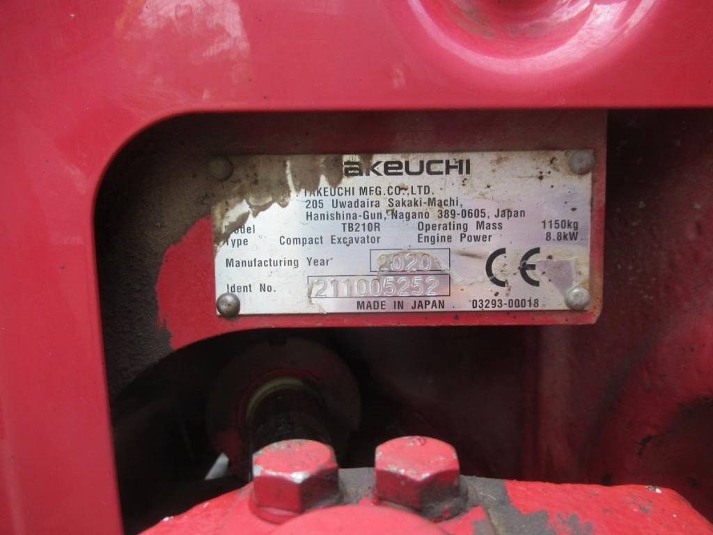 Mini excavator Takeuchi TB 210 R: picture 7