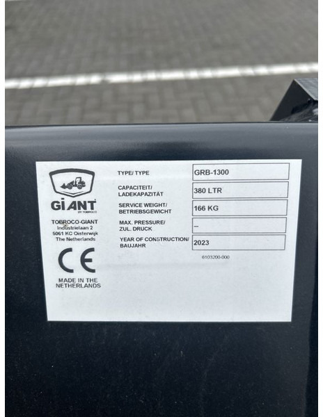 Tobroco Grondbak 130 cm Giant aanspan - Bucket for Construction machinery: picture 5 Tobroco Grondbak 130 cm Giant aanspan - Bucket for Construction machinery: picture 5