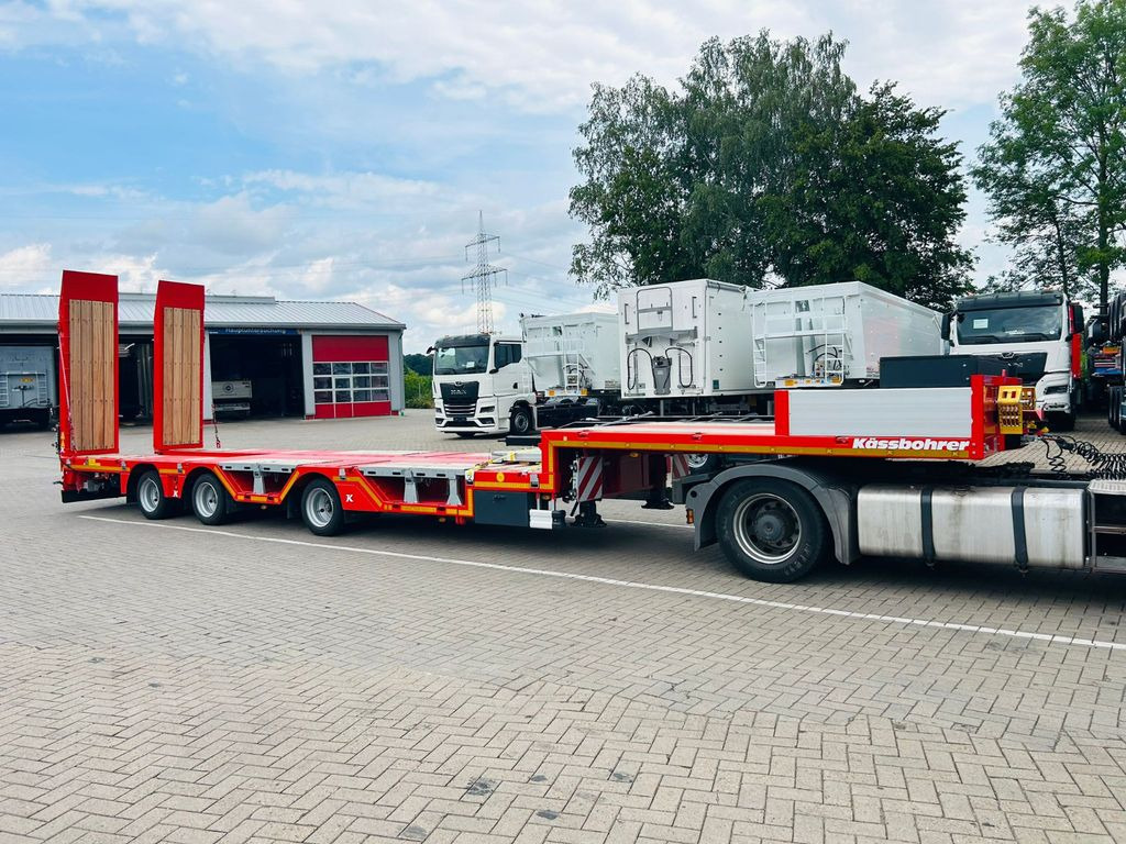 Kässbohrer KSLA RJ Mega Jumbo Tieflader mit Radmulden tele - Low loader semi-trailer: picture 2 Kässbohrer KSLA RJ Mega Jumbo Tieflader mit Radmulden tele - Low loader semi-trailer: picture 2