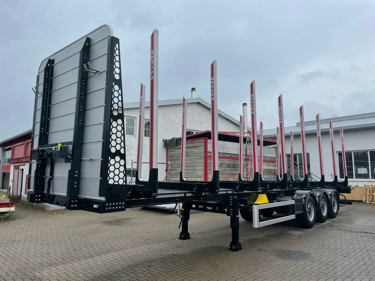 PAVIC Holzauflieger mit 8 Schemel und 16 Rungen Miete - Timber semi-trailer: picture 1 PAVIC Holzauflieger mit 8 Schemel und 16 Rungen Miete - Timber semi-trailer: picture 1